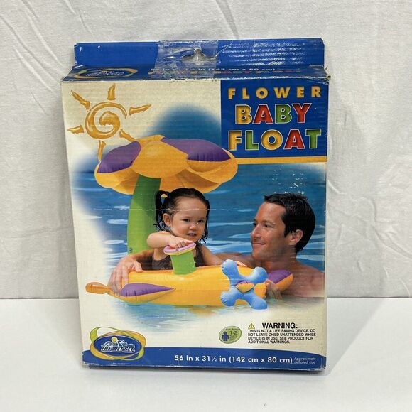 Intex The Wet Set Inflatable Flower Baby Float Item #56580T Size 56" x 31 1/2" - Picture 1 of 4